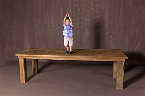 After five years of living in an antique home i finally built a faux barnwood table for our dining room. Buy a Hand Made Huge Barn Wood Dining Table, made to order ...