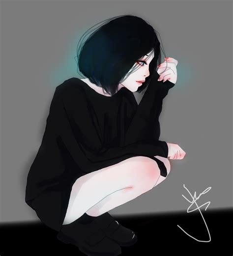 Spiky emo hairdo with bangs. Short hair Girl Emo by Yuranbau on DeviantArt