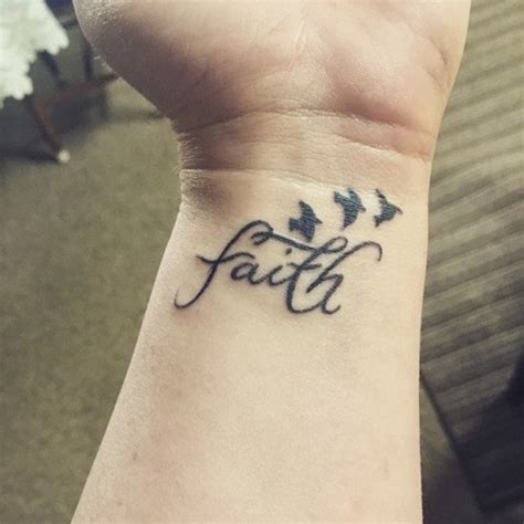 Most have a small word of encouragement on them while others. 69 Adorable Faith Wrist Tattoos