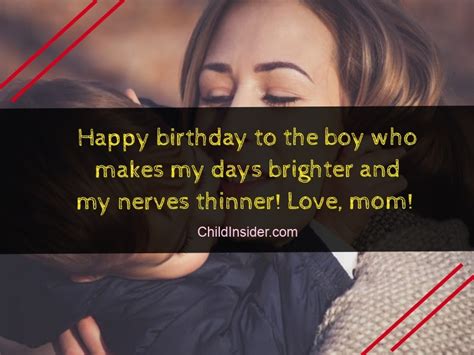 As your daughter/son i see perfection in if your parents love humor and would appreciate getting a few laughs out of your message then, you. 50 Best Birthday Quotes & Wishes for Son from Mother ...
