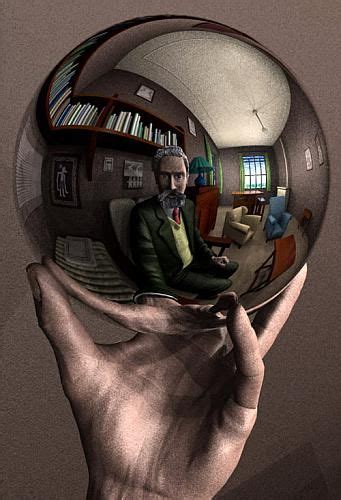 Hand with reflecting sphere m c escher made with unity. Hand with Reflecting Sphere | Cercas