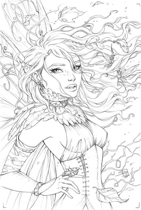 Adult coloring book pages colouring pages printable coloring pages coloring sheets coloring books character art character design drawn art bd comics. 84 best images about Elves coloring pages on Pinterest