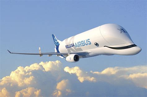 The new, bigger version of the airbus beluga cargo aircraft, the beluga xl came to the uk for the first time today with a flight from. Airbus. Le Beluga XL effectuera son premier vol à l'été ...