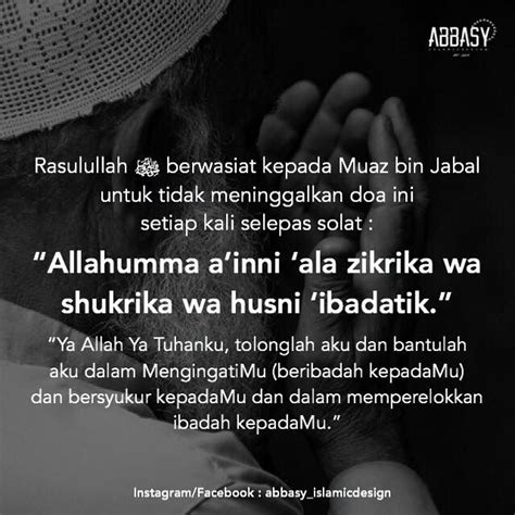 Sebenarnya doa orang tua kepada anaknya itu sangatlah mustajab. Sama sama kita amalkan tiap kali selepas Solat. #Abbasy # ...