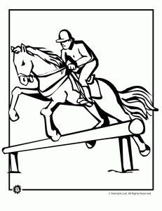 Search through 623,989 free printable colorings at getcolorings. Horse Jumping Coloring Page | Kentucky derby, Coloring ...