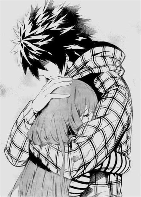She is contracted to the book of the little match girl. anime boy hugging crying girl - Google Search | anime ...