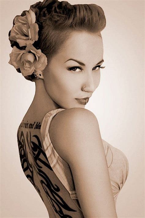 Low messy knots for short hair. rockabilly hairstyles for short hair - Google Search ...