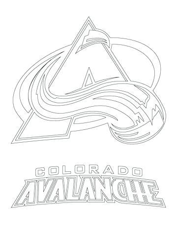 As you can see, there's no background. Colorado Avalanche Coloring Pages at GetColorings.com ...