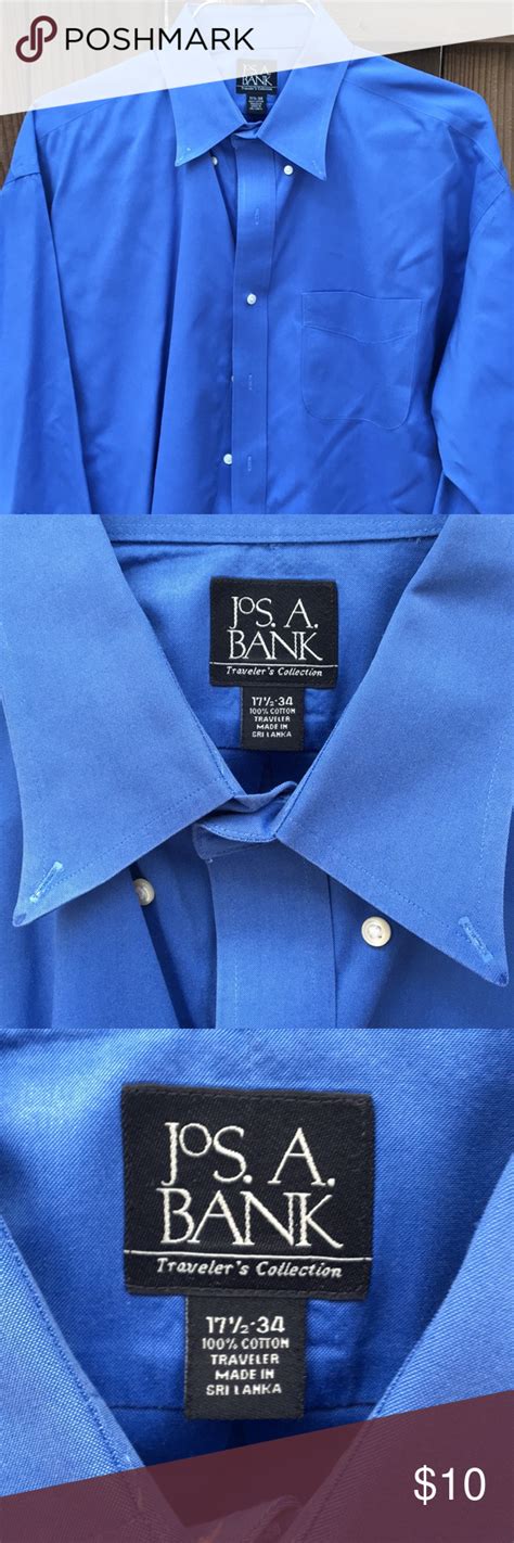 The collections include 1905, traveler, traveltech, and reserve. JoS. A. Bank blue shirt | Royal blue dress shirt, Blue ...