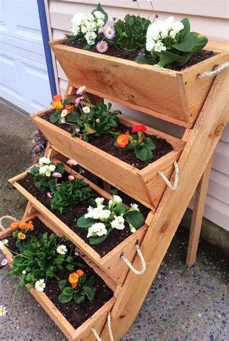 Herbs should be grown in soil that's at least 4 to 5 inches deep, says the national gardening association. Decoration with DIY wooden pots and flower boxes that ...