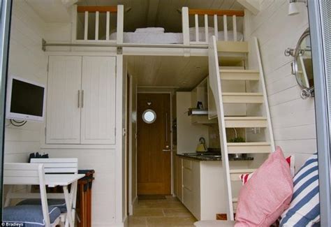 Beach hut style solid pine wood wooden handmade kitchen via. The 'one-bedroom terraced home' which is really just a ...