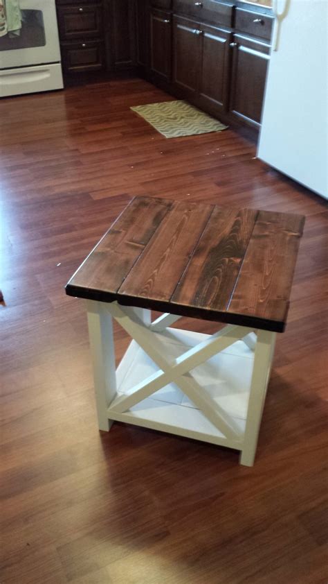 Just add a sofa and a couple of chairs and your living room is complete. Ana White | Rustic-X Coffee and End table - DIY Projects