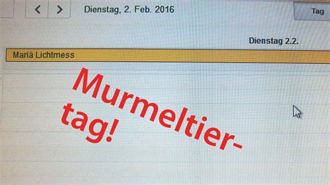 Februar (auch lichtmess genannt) ist der 33. Murmeltiertag 2016 - Was er mit Deutschland zu tun hat ...