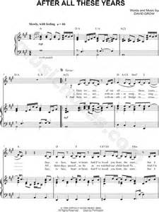 Nahrávejte, sdílejte a stahujte zdarma. Jim Brickman "After All These Years" Sheet Music in A ...