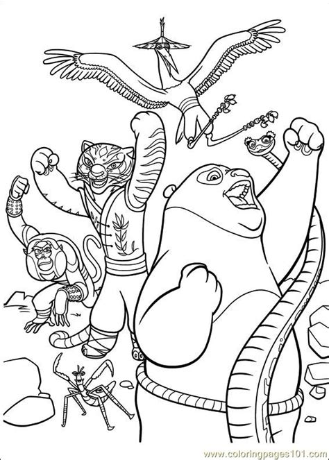 Select from 35870 printable crafts of cartoons, nature, animals, bible and many more. kung fu panda 2 coloring pages | Minister Coloring