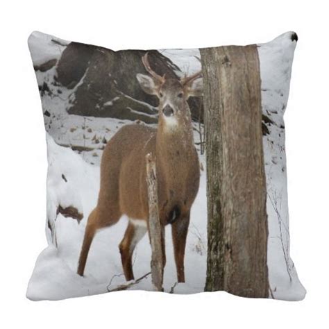 5 out of 5 stars. Beautiful Whitetail Deer Throw Pillow (With images) | Deer ...