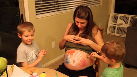 What is much more important when pregnant, i believe, is the solvents and mediums oil painters use. Painting My Pregnant Belly - YouTube