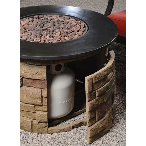 Red ember coronado propane fire bowl. Product Image 7 | Fire table, Fire pit cover, Gas fire table