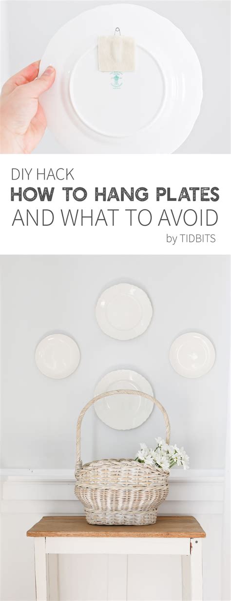 Check out this really unique, fun, creative wall display using artsy glass plates! How to Hang Plates on the Wall | DIY Hack - Tidbits in 2020 | Hang plates on wall, Plate wall ...