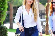 blake lively jeans style street robyn skinny sister shirt her leaving nyc tight restaurant old casual chic perfect vogue women