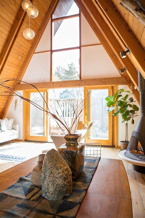 Are you thinking about remodeling your home? An Artist's 1963 A-frame Luxe Lodge | A frame house, A ...