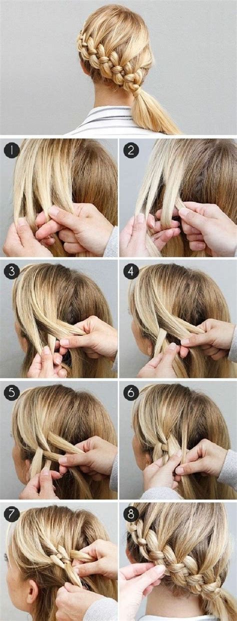 A unique dutch braid that transforms into a low ponytail: How to create a mesh - different tutorials and templates ...