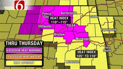 The simplest solution is to just take a break from using it. Excessive Heat Warning Issued For Tulsa, Neighboring Counties