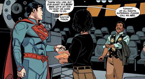 They're often timely takes on current events and pop culture that. Neil deGrasse Tyson in Action Comics #14! | Superman planet, Superman, Comics