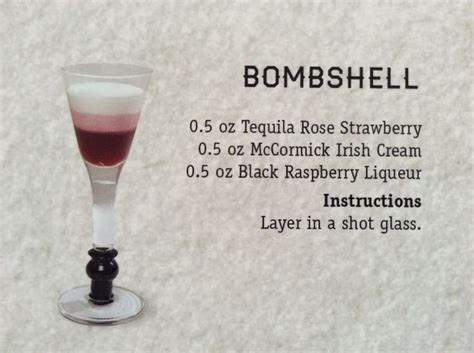 Browse all strawberry liqueur recipes. Tequila Rose ~ BOMBSHELL | Tequila rose, Valentine drinks ...