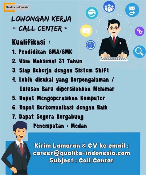 Lowongan kerja, rekrutmen, peluang kerja, prospek kerja ; Lowongan Kerja SMA SMK D3 S1 PT Qualita Indonesia Medan ...