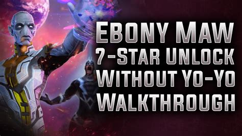 The official twitter account of marvel strike force, available now on android and ios. Ebony Maw 7-Star Unlock Without Yo-Yo Guide - MARVEL Strike Force - MSF - YouTube