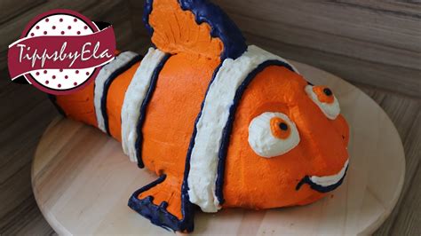 Weitere ideen zu kindertorte, kinder torten, motivtorten. Nemo Torte 3D Sahne Torte Findet Nemo Anleitung Deutsch ...