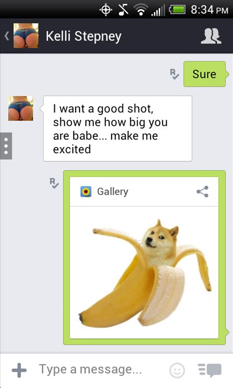You noticed a person you would like to interact with on any social app? Some random person started sexting me on Kik. The choice ...
