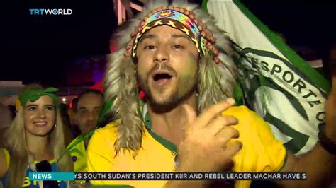 Brazil a country of eastern south america. Brazilians celebrate Germany exit - YouTube