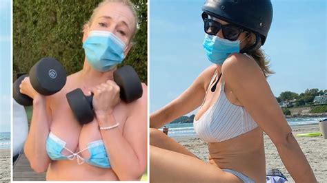— chelsea handler (@chelseahandler) march 31, 2020. Chelsea Handler shocks in face mask bra: 'The new 2020 bikini'