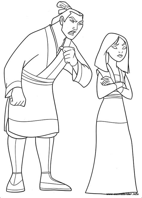 Thousends of free coloring sheets of the disney characters that your kids love! Mulan malvorlagen