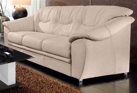 Big sofa mit bettfunktion braun frei im raum stellbar. 3-Sitzer "SAVONA" Luxus-Microfaser ALTARA NUBUCK natur | eBay