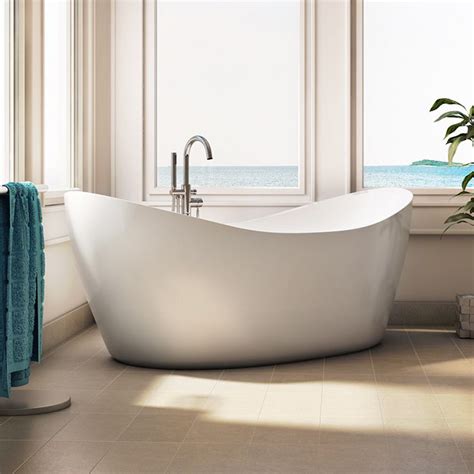 They are easy to install and are designed with textured flooring. Alcove Eidel Weiss Bathtub | Soaking Tub