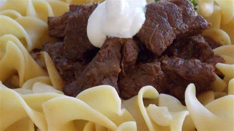 Return the onions to the pot, and pour in tomato paste, water, garlic and the remaining 1 teaspoon salt. Chef John's Beef Goulash Recipe | Beef, Thick beef stew, Buttered noodles