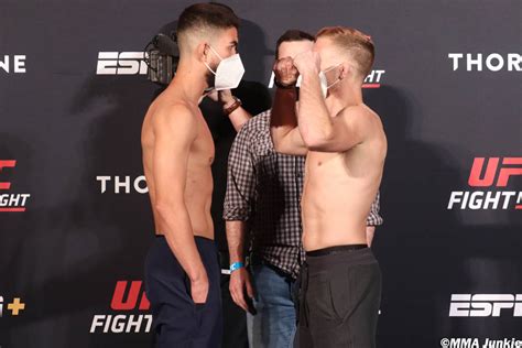 Casey kenney's fight island wishes came true. Photos: UFC on ESPN 9 official weigh-ins and faceoffs ...