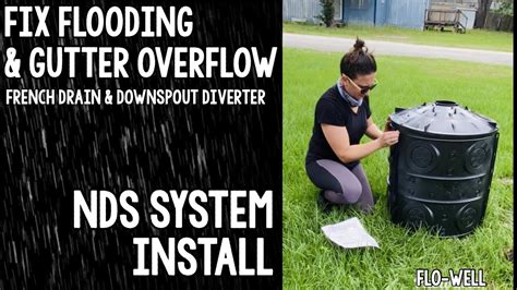 How to evaluate your drainage system design. NDS System Install: Fixing gutter downspout overflow ...