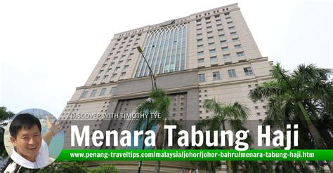 Menurut sensus malaysia 2010, johor bahru memiliki populasi sejumlah 497.067 dan merupakan kota terbesar kedua di negara malaysia serta kota paling selatan kedua di semenanjung. Menara Tabung Haji, Johor Bahru