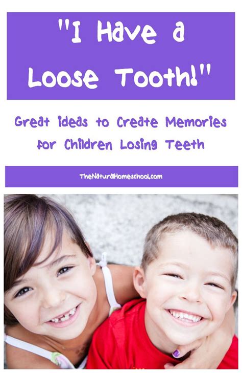 Later on, rinse them out using cold water. I Have a Loose Tooth! Great ideas for Children Losing ...