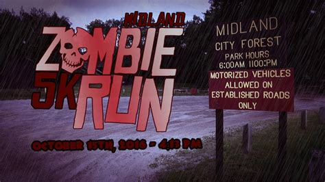 Zombie apocalypse infecting malaysia this december. City of Midland Zombie Run 5k 2016 - YouTube