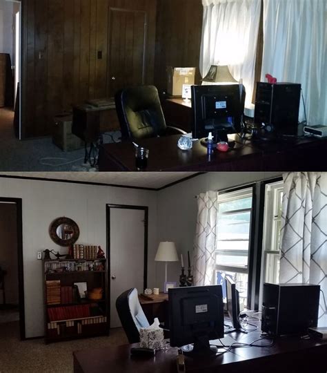 The interior decorative 3d wall panels will bring your walls to life. painting fake wood paneling - before and after. i wasn't ...