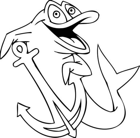 Use these images to quickly print coloring pages. Dolphin, : dolphin-got-an-anchor-of-a-boat-coloring-page ...