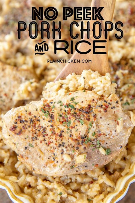 If you are looking to make just a rice dish, try my buttery mushroom rice and if you are looking for just soup and pork chops, try my baked pork chops with cream of. Pin on Pork recipes