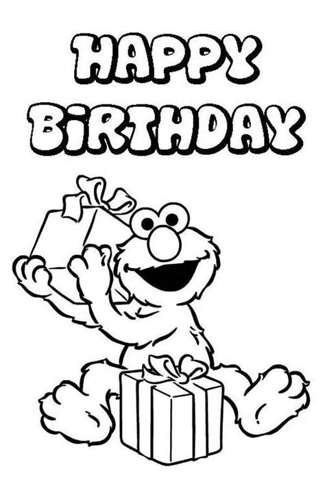 Elmo coloring is fun coloring game for kids. Birthday Coloring Pages | Free download on ClipArtMag