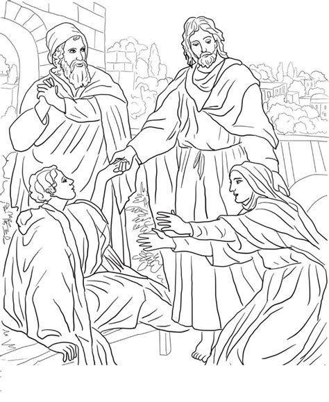 They were lazarus and his two sisters, mary and martha. Lazarus Coloring Pages for All Ages | Educative Printable ...