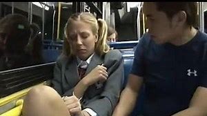 American Student Girl Gets Groped And Fucked By Stranger In Japanese Public Bus